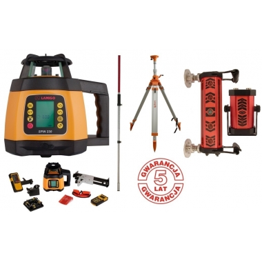 LAMIGO SPIN 230 NIWELATOR LASEROWY STATYW  STLV3M + ŁATA + DIGGER RC
